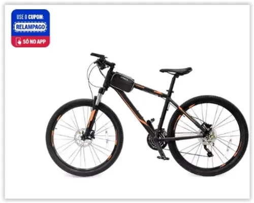 Bolsa Para Quadro De Bicicleta Com Suporte Celular Atrio Bi131 - Preto